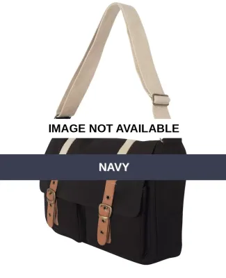 C385 Carolina Sewn Strapping Messenger Bag Navy