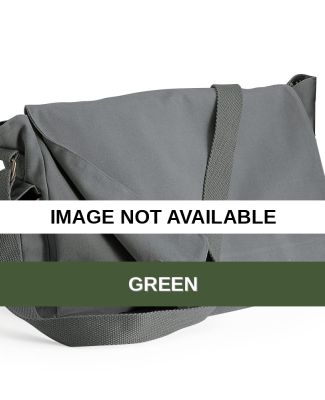 C374 Carolina Sewn Peach Skin Messenger Bag Green