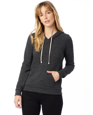 Alternative Apparel 9596 Womens Eco-Fleece Pullove in Eco black