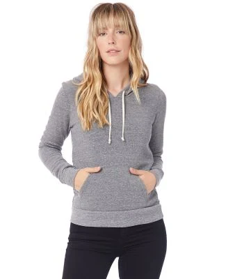 Alternative Apparel 9596 Womens Eco-Fleece Pullove in Eco grey