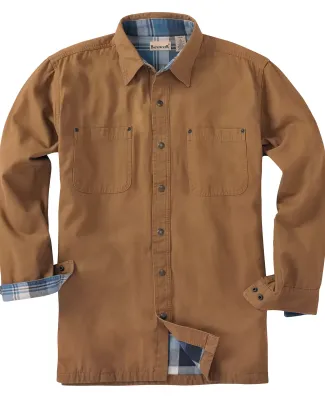 BP7006 Backpacker Men's Canvas Shirt Jacket w/ Fla in Brown