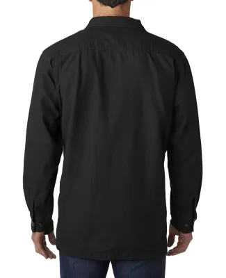 BP7006 Backpacker Men's Canvas Shirt Jacket w/ Fla in Black