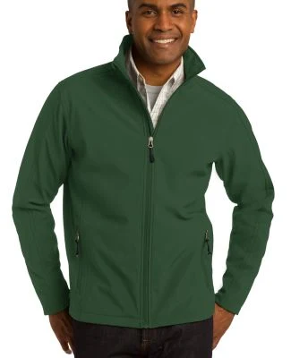 J317 Port Authority Core Soft Shell Jacket in Forest green