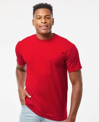 0290TC Tultex Unisex Ring-Spun Cotton Tee 290 in Cardinal