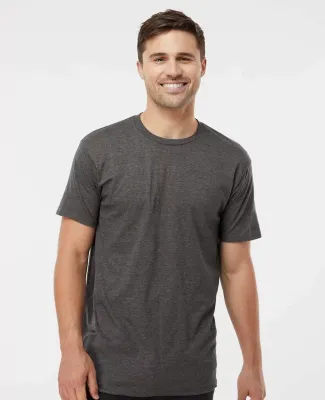 0290TC Tultex Unisex Ring-Spun Cotton Tee 290 in Heather charcoal