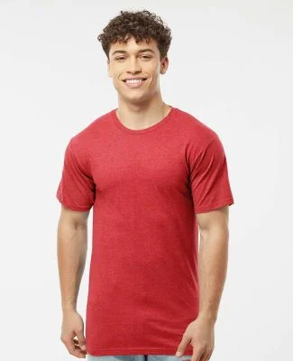0290TC Tultex Unisex Ring-Spun Cotton Tee 290 in Heather red