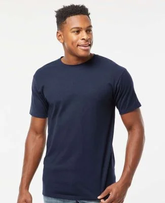0290TC Tultex Unisex Ring-Spun Cotton Tee 290 in Navy