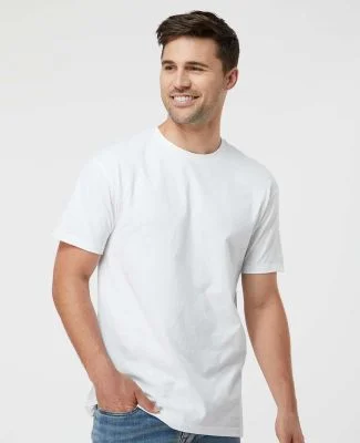 0290TC Tultex Unisex Ring-Spun Cotton Tee 290 in White