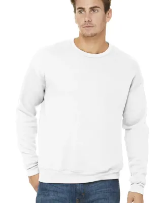 BELLA+CANVAS 3945 Unisex Drop Shoulder Sweatshirt WHITE