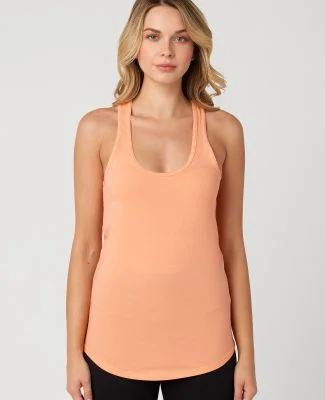 Cotton Heritage LC7706 Juniors Scallop Racerback T in Peach (discontinued)
