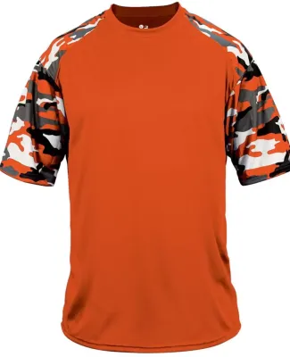 4141 Badger Camo Sport T-Shirt Burnt Orange/ Burnt Orange Camo