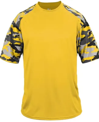 4141 Badger Camo Sport T-Shirt Gold/ Gold Camo