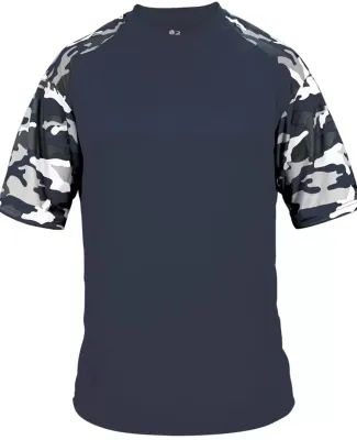 4141 Badger Camo Sport T-Shirt Navy/ Navy Camo