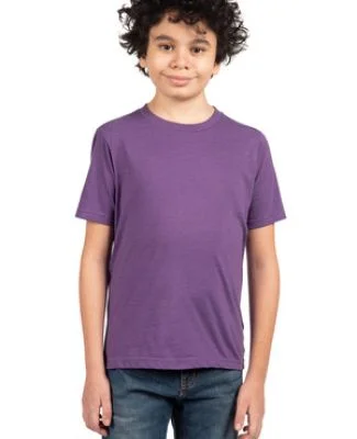 Next Level 3312 Boys CVC Crew Tee in Purple rush