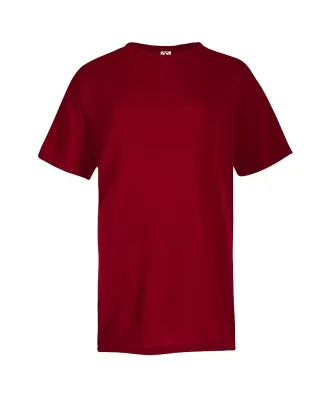 11009 Delta Apparel 30/1's Unisex Youth 100% Poly  in Athletic red heather