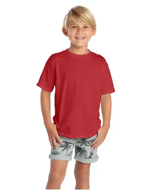 12300 Delta Apparel Juvenile 30/1's Soft Spun Tee  in New red