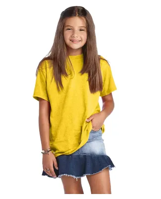 Delta Apparel 12900 Youth Soft Spun Tee in Sunflower