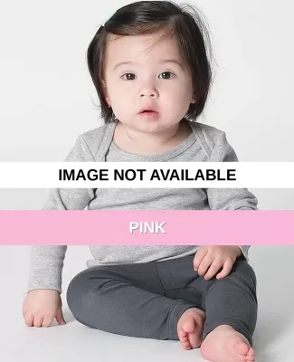 4007 American Apparel Infant Baby Rib L/S Lap T Pink
