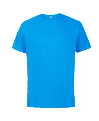 12600 Delta Apparel Adult 30/1's Soft Spun Tee 4.3 in Turquoise heather