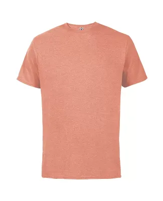 12600 Delta Apparel Adult 30/1's Soft Spun Tee 4.3 in Coral heather