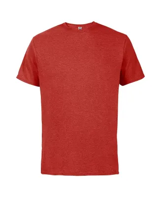 12600 Delta Apparel Adult 30/1's Soft Spun Tee 4.3 in Red heather