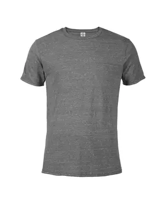 14600 Delta Apparel Adult 30/1's Snow Heather Tee in Graphite snow heather