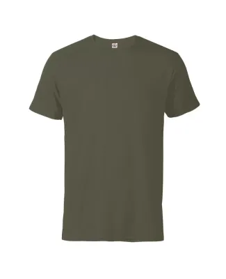 11600N Delta Apparel Adult 30/1's Fitted tee 4.3 o in Moss