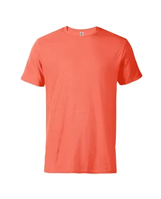 11600N Delta Apparel Adult 30/1's Fitted tee 4.3 o in Coral heather