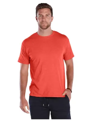 18100 Delta Apparel Adult 30/1's Athletic Fit Tee  in Deep coral