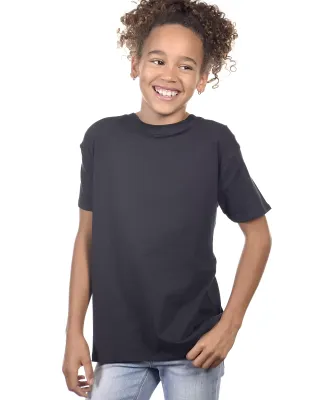 YC1040 Cotton Heritage Youth Cotton Crew T-Shirt in Navy