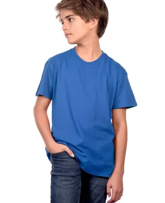YC1040 Cotton Heritage Youth Cotton Crew T-Shirt in Royal
