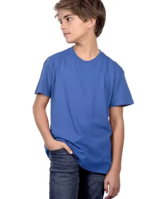 YC1040 Cotton Heritage Youth Cotton Crew T-Shirt in Royal - 501