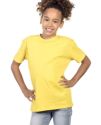 YC1040 Cotton Heritage Youth Cotton Crew T-Shirt Yellow (Discontinued)