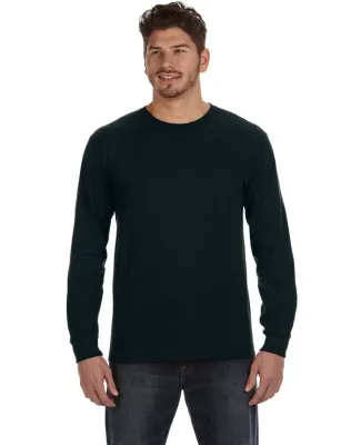 784AN Anvil Midweight Long-Sleeve T-Shirt in Black
