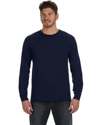 784AN Anvil Midweight Long-Sleeve T-Shirt in Navy