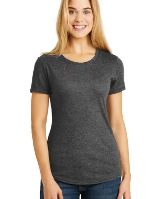 Anvil 6750L by Gildan Ladies' Triblend Scoop Neck  in Heather dk grey