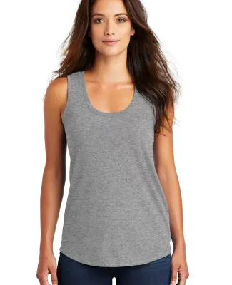 DM138L District Made Ladies Perfect Tri-Blend Race Grey Frost