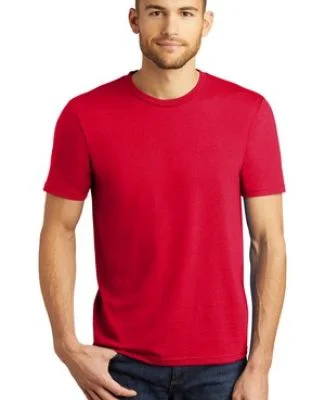 DM130 District Made Mens Perfect Tri-Blend Crew Te in Classic red