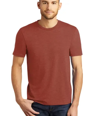 DM130 District Made Mens Perfect Tri-Blend Crew Te HtrdRusset