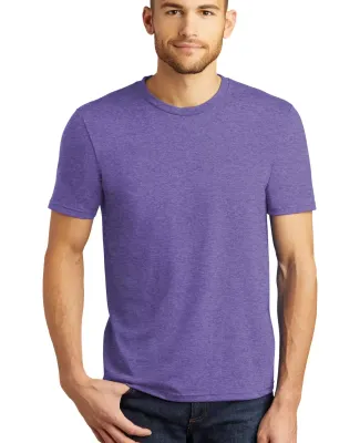 DM130 District Made Mens Perfect Tri-Blend Crew Te in Purple frost