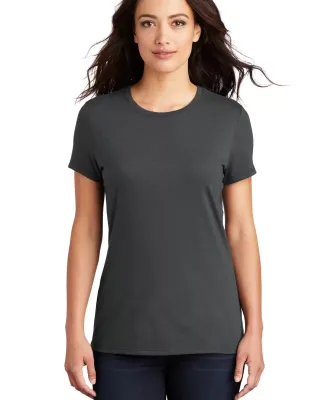 DM130L District Made Ladies Perfect Tri-Blend Crew in Charcoal