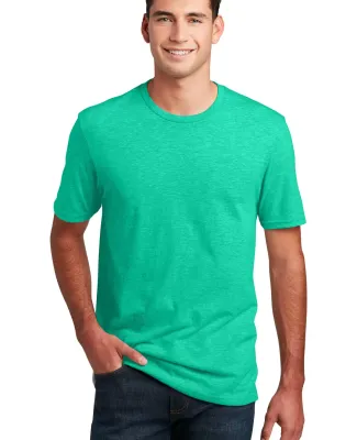 DM108 District Made Mens Perfect Blend Crew Tee in Aquahthr