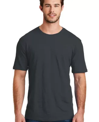 DM108 District Made Mens Perfect Blend Crew Tee in Charcoal
