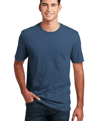 DM108 District Made Mens Perfect Blend Crew Tee in Dp royal fleck