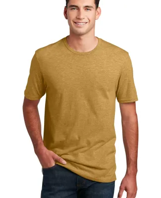 DM108 District Made Mens Perfect Blend Crew Tee in Goldhthr