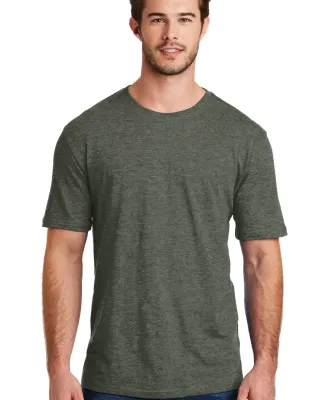 DM108 District Made Mens Perfect Blend Crew Tee in Hthrd olive