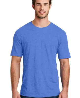 DM108 District Made Mens Perfect Blend Crew Tee in Hthr royal
