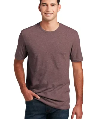 DM108 District Made Mens Perfect Blend Crew Tee in Rose fleck