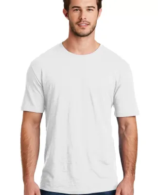 DM108 District Made Mens Perfect Blend Crew Tee in White