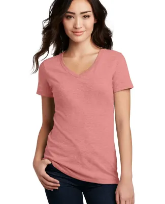DM1190L District Made Ladies Perfect Blend V-Neck  in Blustfrost